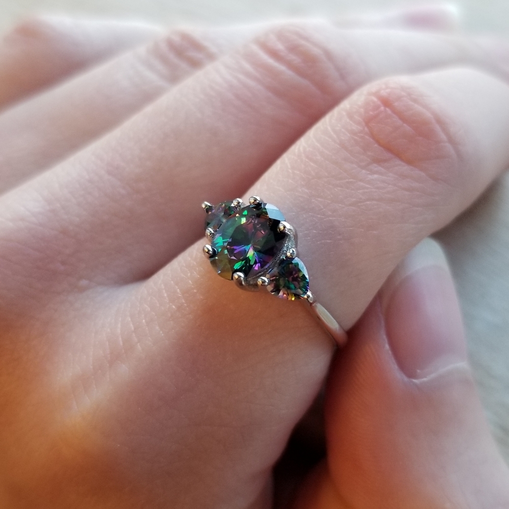🌈Northern Lights🌈 Mystic Topaz Sterling Ring